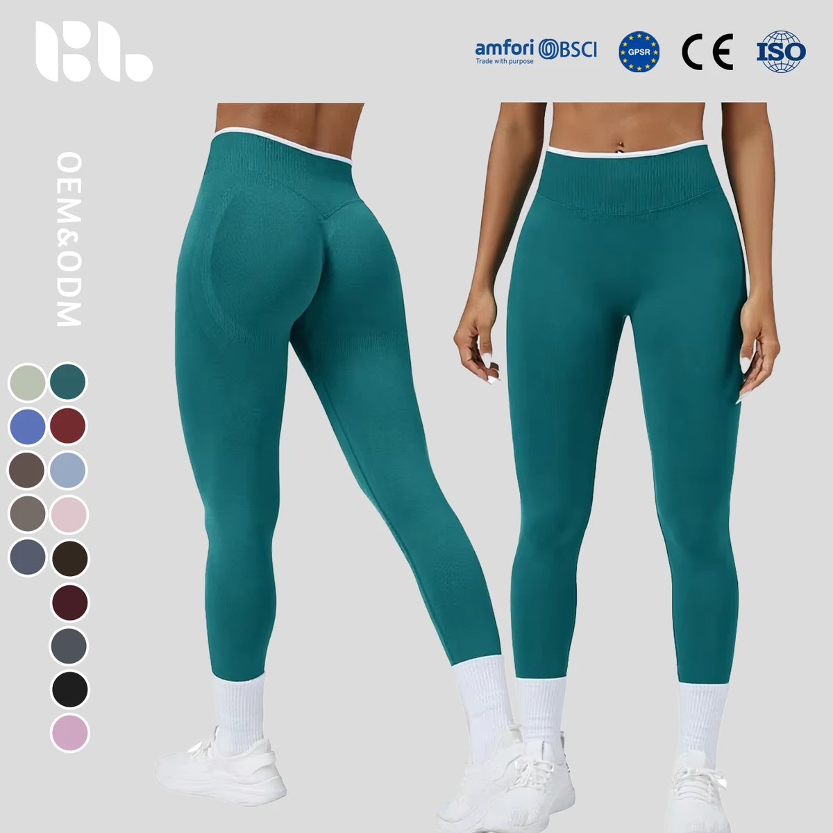 Cross-border Solid Hip Lifting Yoga Pants Seamless Knitted Tight High Waist Four-Way Stretch Quick-drying Ankle-Length XS