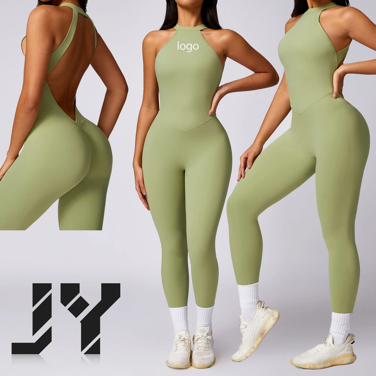 2025 Hot Sale Women Sportswear One Piece Yoga Woman Clothes Running Tight Sport Romper Bodysuit Fitness Workout Yoga Jumpsuit
