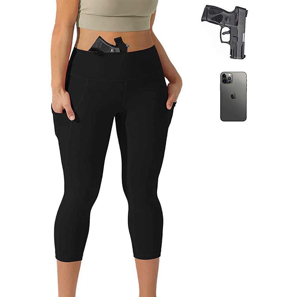 Nylon Spandex Tactical Holster Legging Concealment Carry Woman Gun Holding Legging Shooting Gun Pocket Leggings