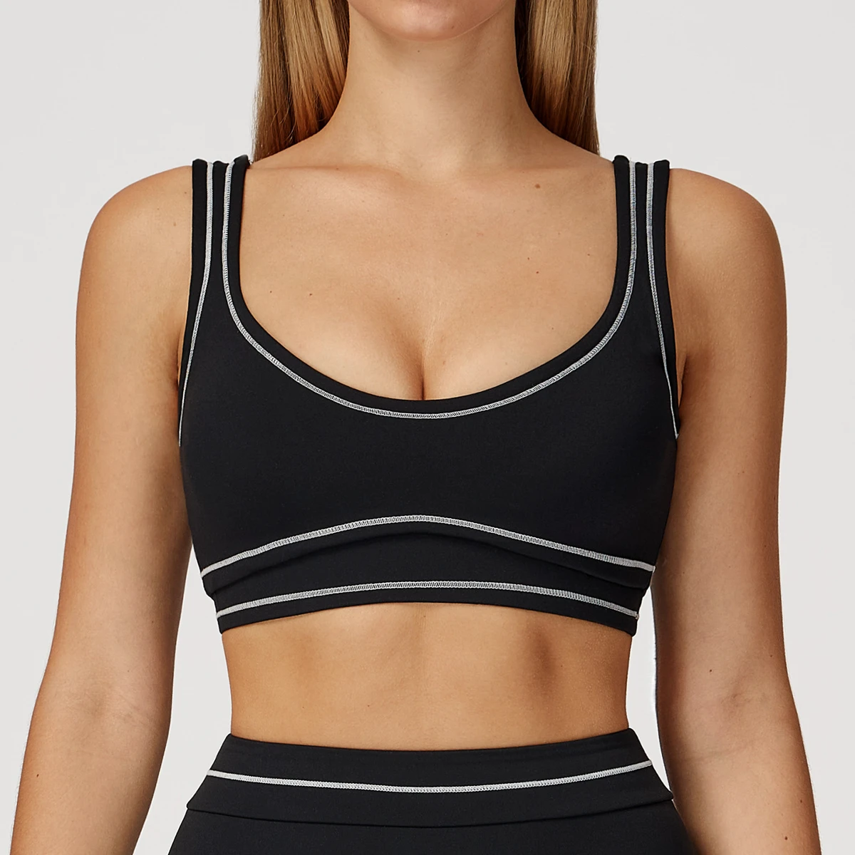 Stretch Running Sports Bra Women High Support Anti Bounce Maximum Compression Fitness Workout