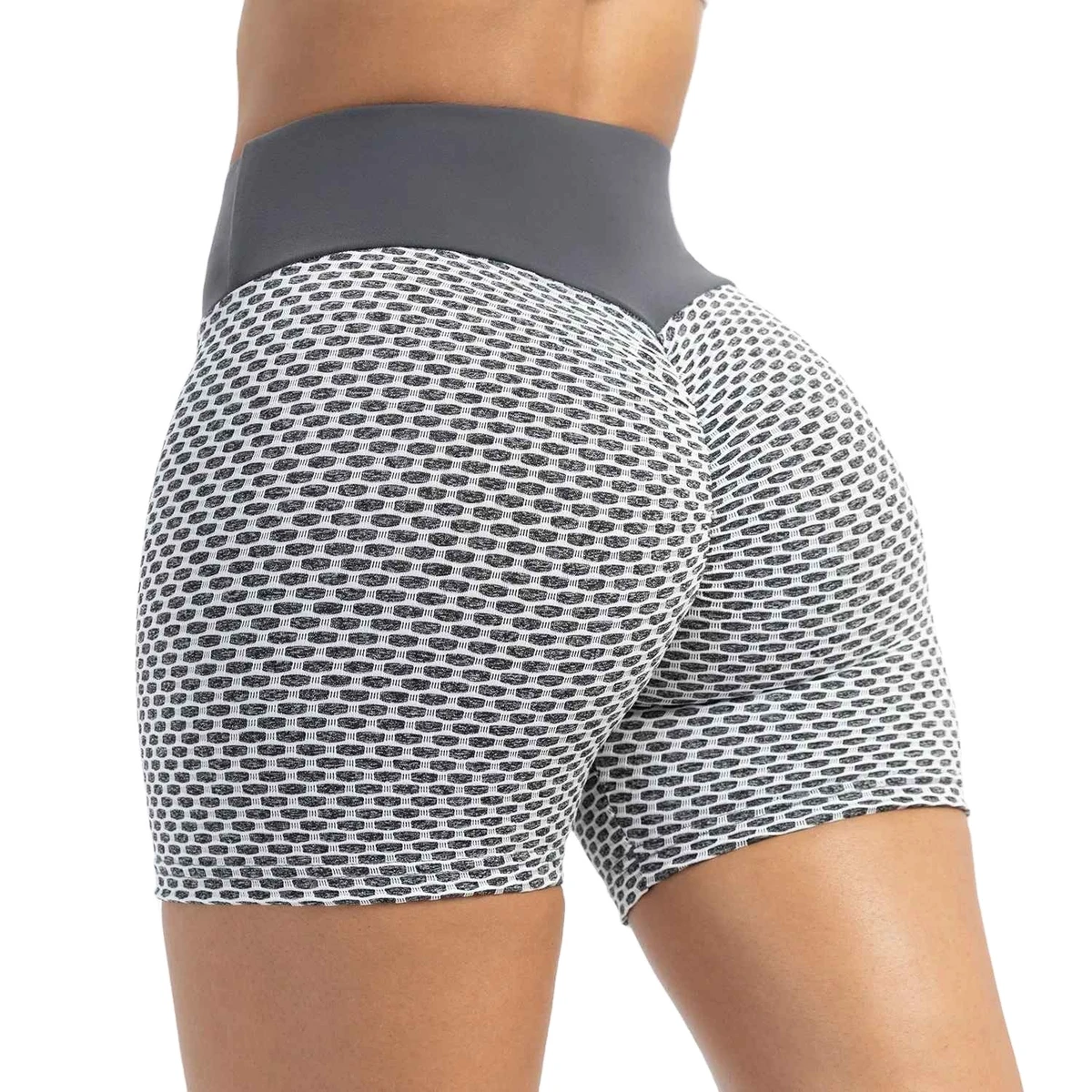 Women's High Waist Sports Shorts Solid Yoga Legging seamless Squat-Proof Quick Drying Fitness Tight Workout Gym Shorts