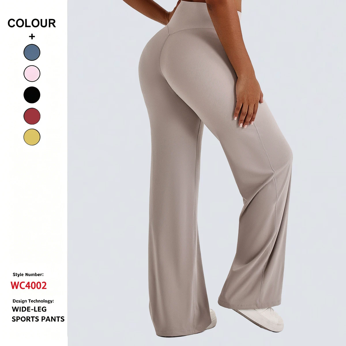 Custom Logo Premium Quality Naked Feeling Leggings Women High Waisted Butt Lift Gym Workout Bootcut Yoga Pants