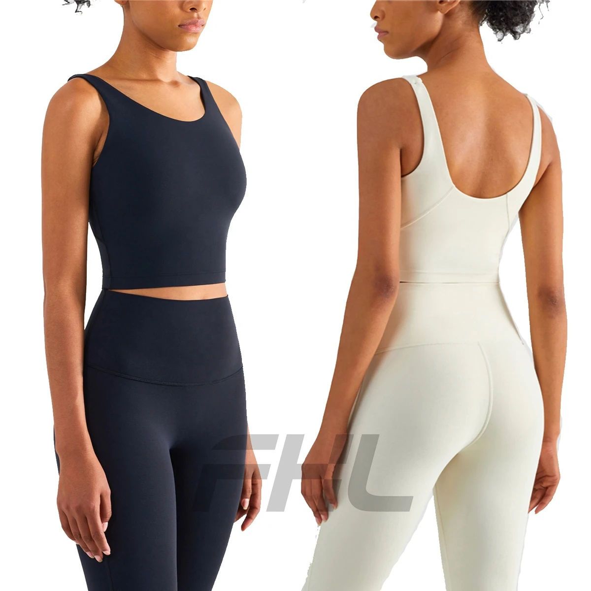 New Arrival Hot Sexy Plus Size Yoga Bra Solid Color U Back Fitness Gym Wear Lulu Yoga Crop Top Sport Bra