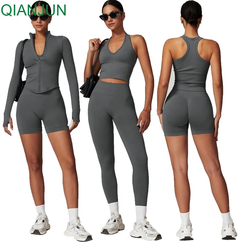 Wholesale Women Sports Gym Wear Fashion Sports Bra Leggings Yoga Sets For Women Custom Fitness Outdoor Yoga Sets