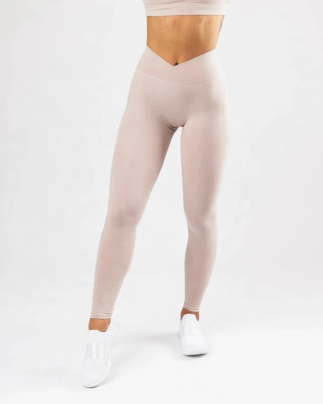 High Quality Hot Sale Nylon Spandex Super Soft Yoga Sets Fitness High Waist Gym Leggings for Women