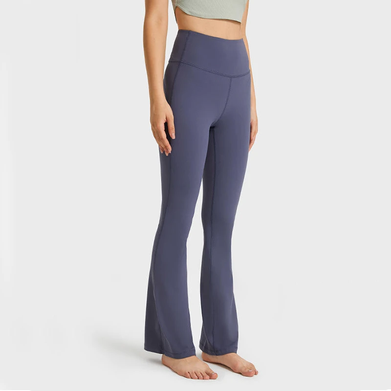 Custom Bamboo Active Wear Slim Fit Bamboo Yoga Active Pant & Yoga Legging Motivate High Waist Flare Pant Organic Bamboo Viscose