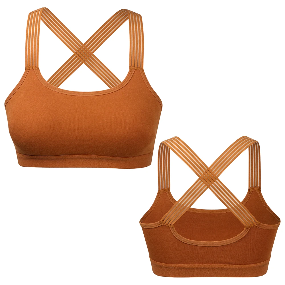 Premium Solid Plus Size Nylon Spandex Sports Bra Women Seamless Push up High Support Gym Workout Yoga Breathable Stretch Fit