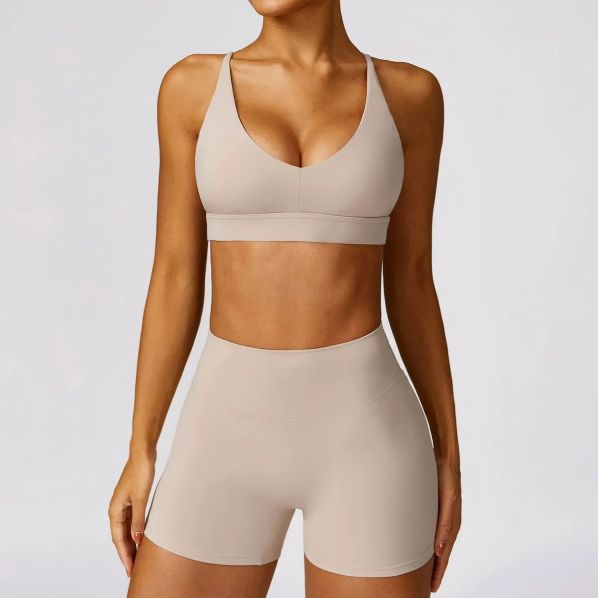 Clearance Sale Sleeveless Yoga Set Sexy Tight Sports Suit Quick-Drying Running Fitness Wear for Gym Women