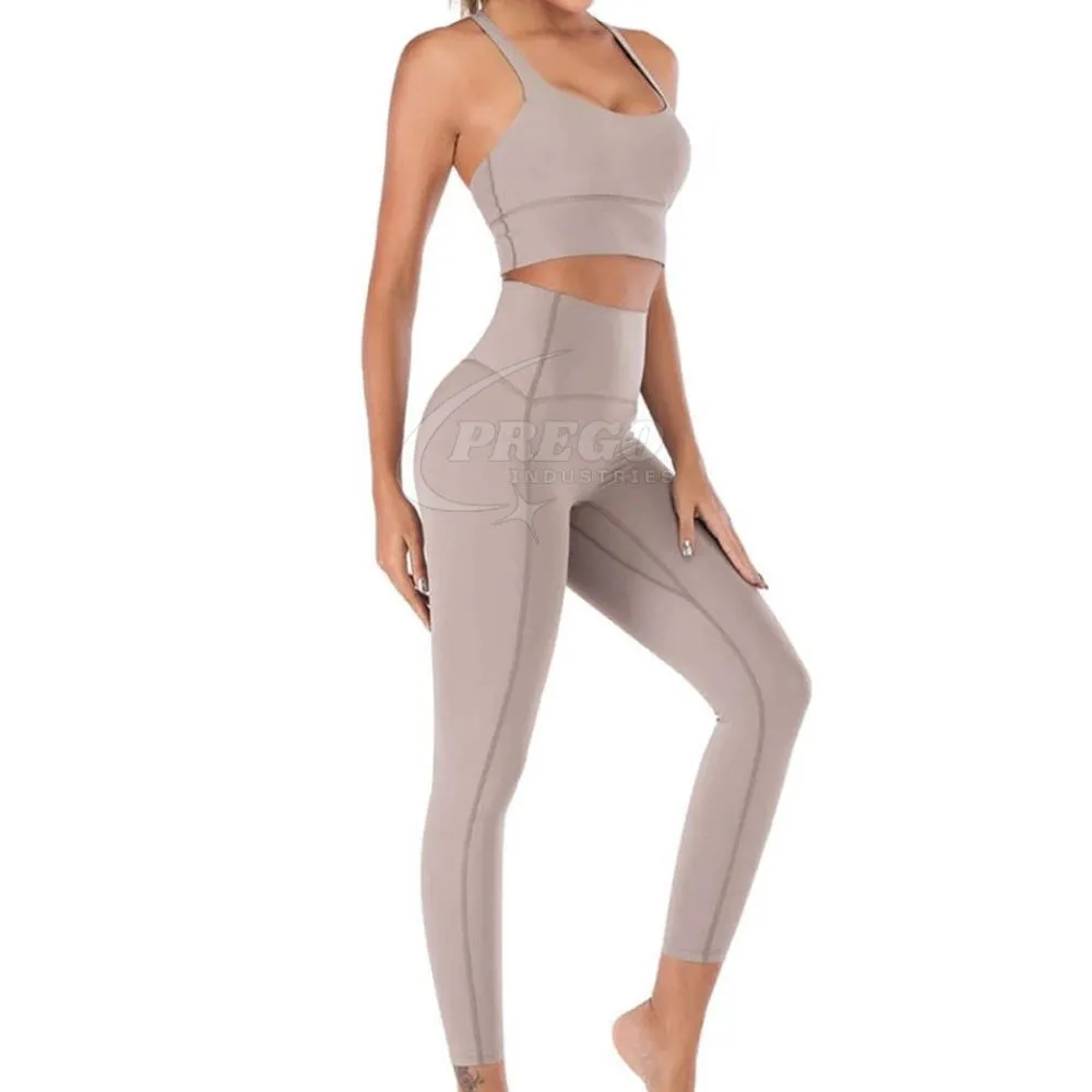 2026 Women's Plus Size Sports Outfit Breathable High Waist Crop Tank Shorts Front Logo Solid Pattern Gym Running Yoga Set Quick