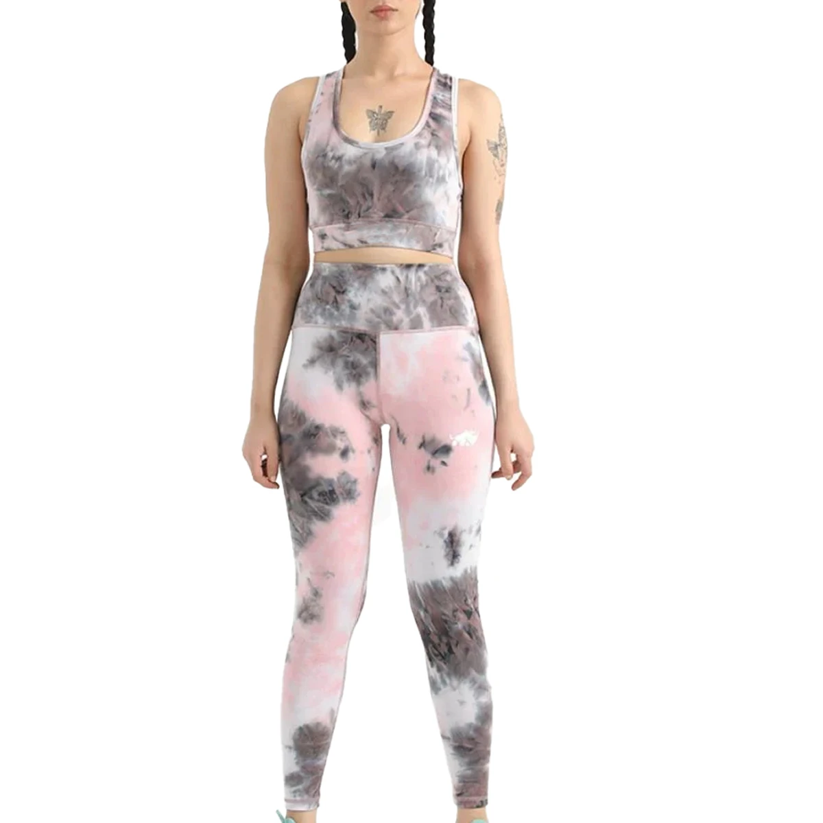 Women's Yoga Outfit Set Sexy Fitness Wear Yoga Pants Butt-Lifting Fashion Sports Printed Yoga Set