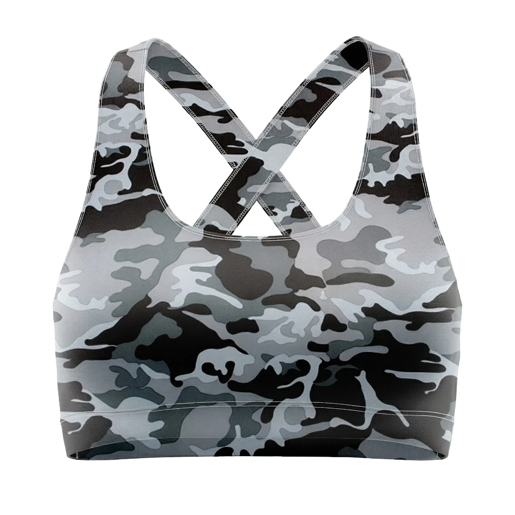 2026 Wholesale High Quality Lightweight Breathable High Support Spandex/Nylon Strapless Yoga Sports Bra Front Logo for Women