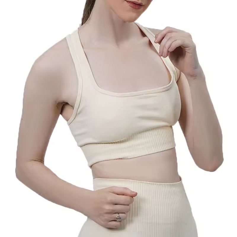 High Quality 100% Polyester\Spandex Sports Bra Customizable Adjustable Shoulder Strap Comfortable for Yoga & Gym Wear Sports bra
