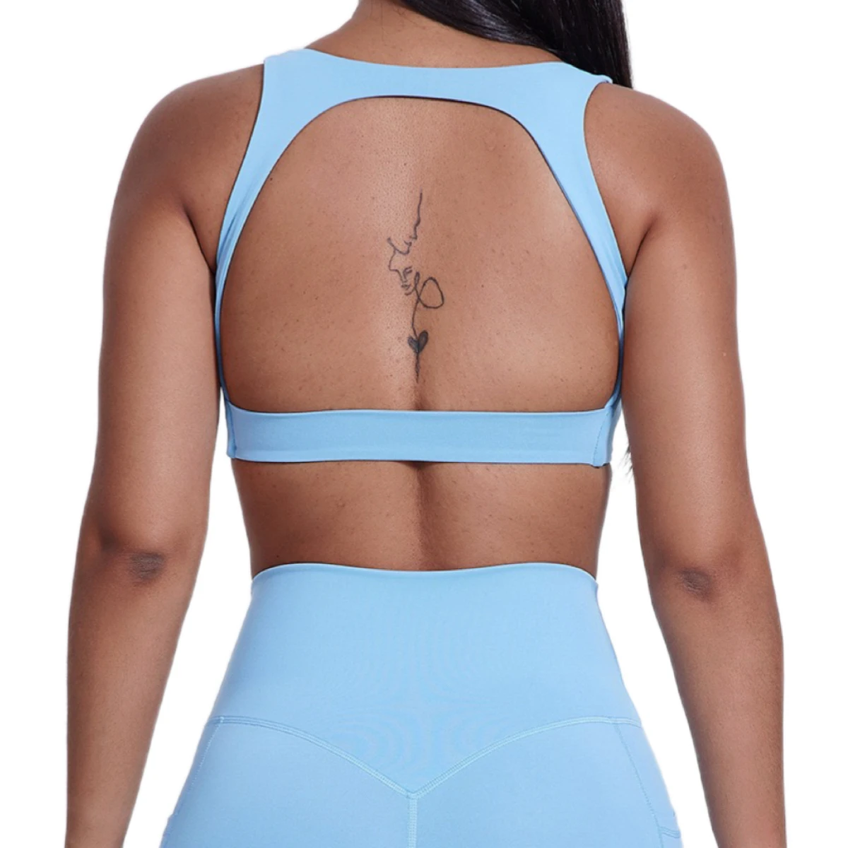Wholesale Breathable High Support Back Cross Sports Bra for Women Fitness Gym Yoga Workout Running Backless Sports Top