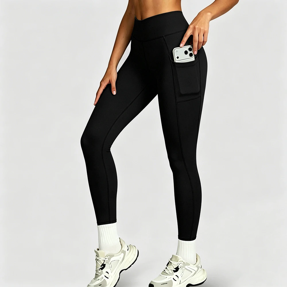 Tummy Control High Waist Yoga Leggings Butt Lifting Slim Fit Long Length Non See Through Stretchy Workout Tights