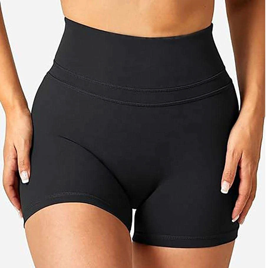 2026 New Arrival Custom Workout Fitness Training Black Biker Shorts High Waist Scrunch Butt Seamless Yoga Biker Shorts for Women