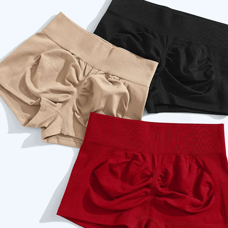 Women's 3pcs Multi Pack Yoga Shorts Wholesale High Waist Pants Hip Lift Running Tights Sports Shorts