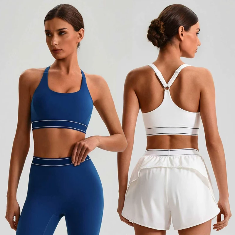 High Support Adjustable Sports Bra for Women Quick Dry Yoga Bra with Removable Pads Workout Gym Fitness Running Athletic Tops