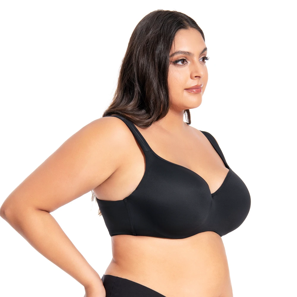 New Plus Size Underwear Women Bra And Panty Set Push Up Underwire Plus Size Bras Big Cup For Women Full Coverage
