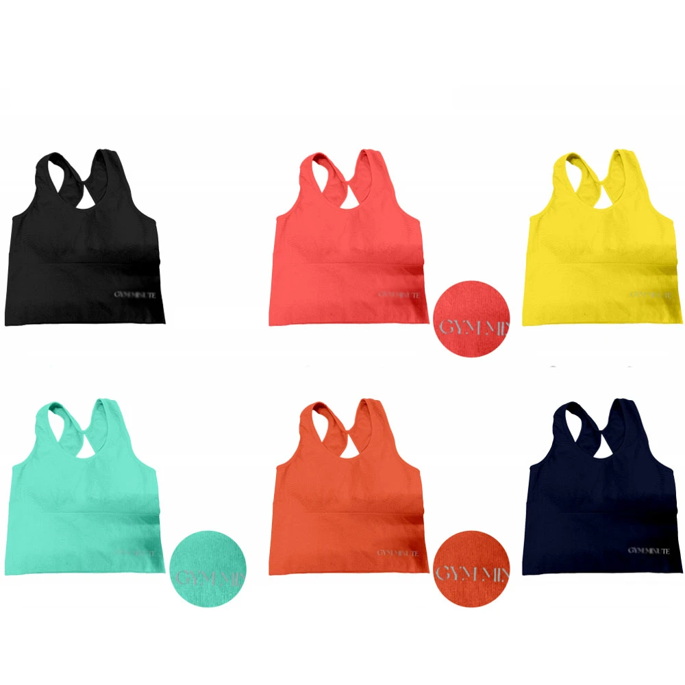 Factory Price Teen Girls Seamless Sports Bra Custom Plus Size High Support Young Lady Yoga Fitness Gym Workout Tops