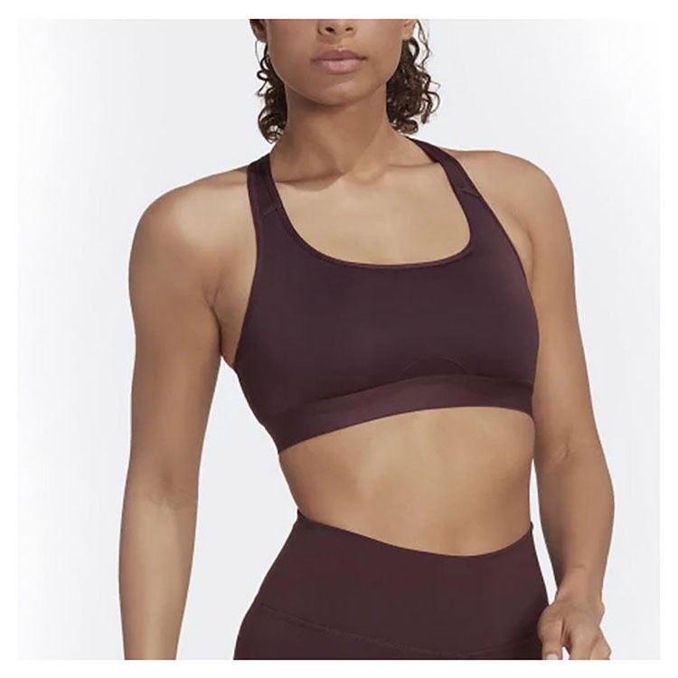 Best Manufacturer's High Support Seamless Sports Bra Premium Quality High Fashion XL Size Breathable Simple Halter Neck Washed