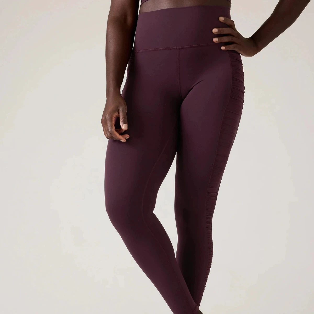 New Arrival Side Cinch Yoga Leggings High Rise Pocket Yoga Leggings Tummy Control Compressive Yoga Pants