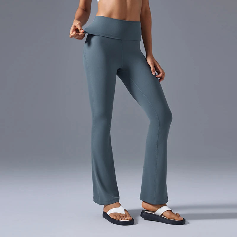 Women Flare Yoga Pants High Waist Compression Butt Lifting Eco Friendly Fabric Gym to Street Wear women yoga leggings yoga pants