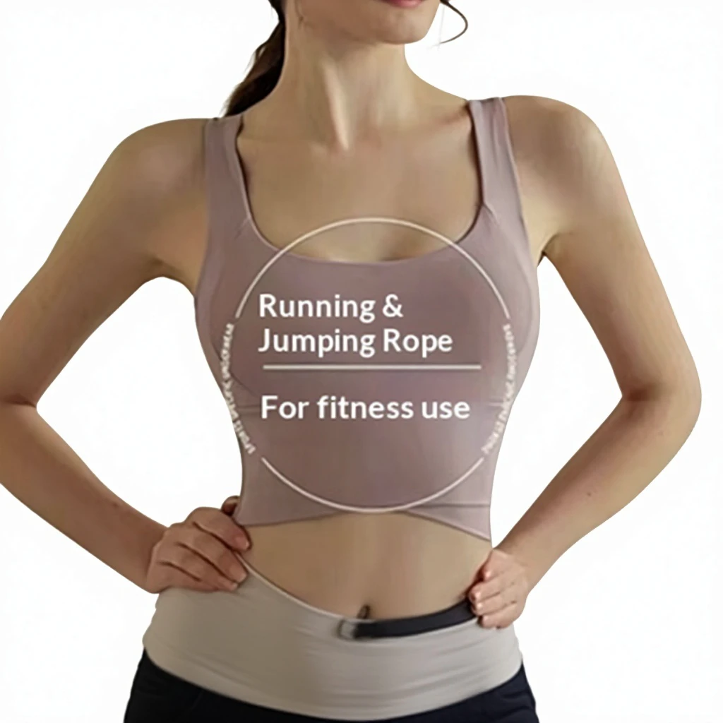 High-Intensity Fitness Running Anti-Shock Sports Underwear Seamless Breathable Quick-drying Bra for Women