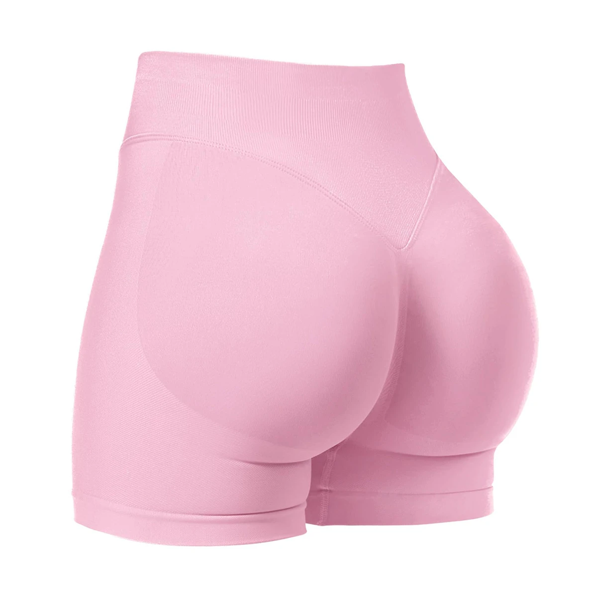 Women's High-Waist Skinny Fit Sporty Yoga Shorts Sexy Quick Dry Nylon Spandex Hip-Lifting Seamless