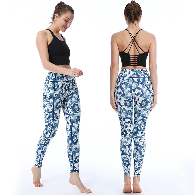 New Arrival Fitness High Waist Women Yoga Pants Leggings With Pockets