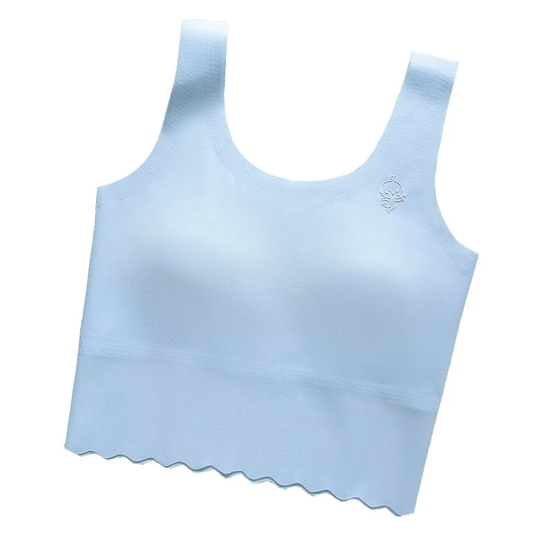 Customize Girl's Bra 895# Breathable Sports Training Seamless Teen Girl Underwear Padded Tops Crop Teens Bra for Girls