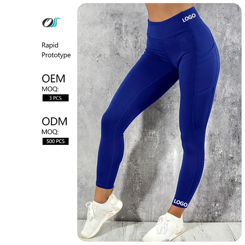 OEM/ODM High Quality Women's Yoga Tight Pants Sports Compression Gym Leggings With Pocket for Running Fitness
