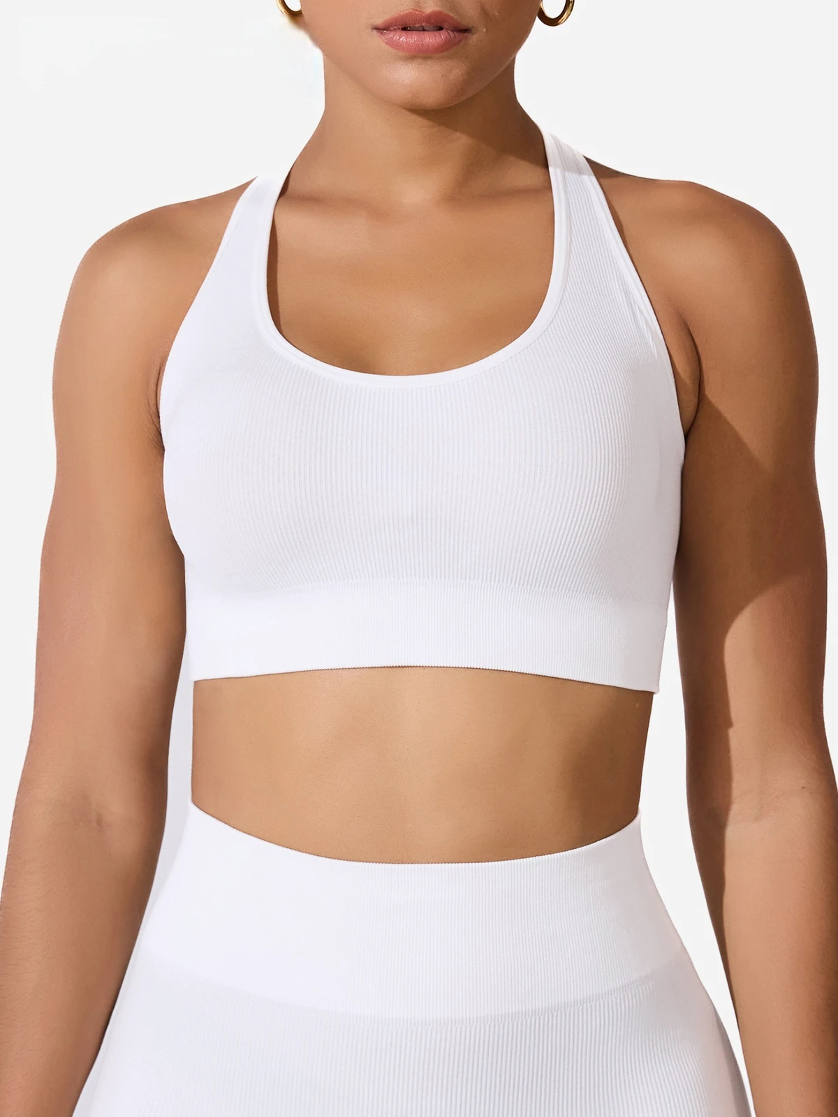 Women's High Support Yoga Sports Bra Breathable Breathable Stretch Sports Bra Sexy Lightweight Fixed Cups Fashion