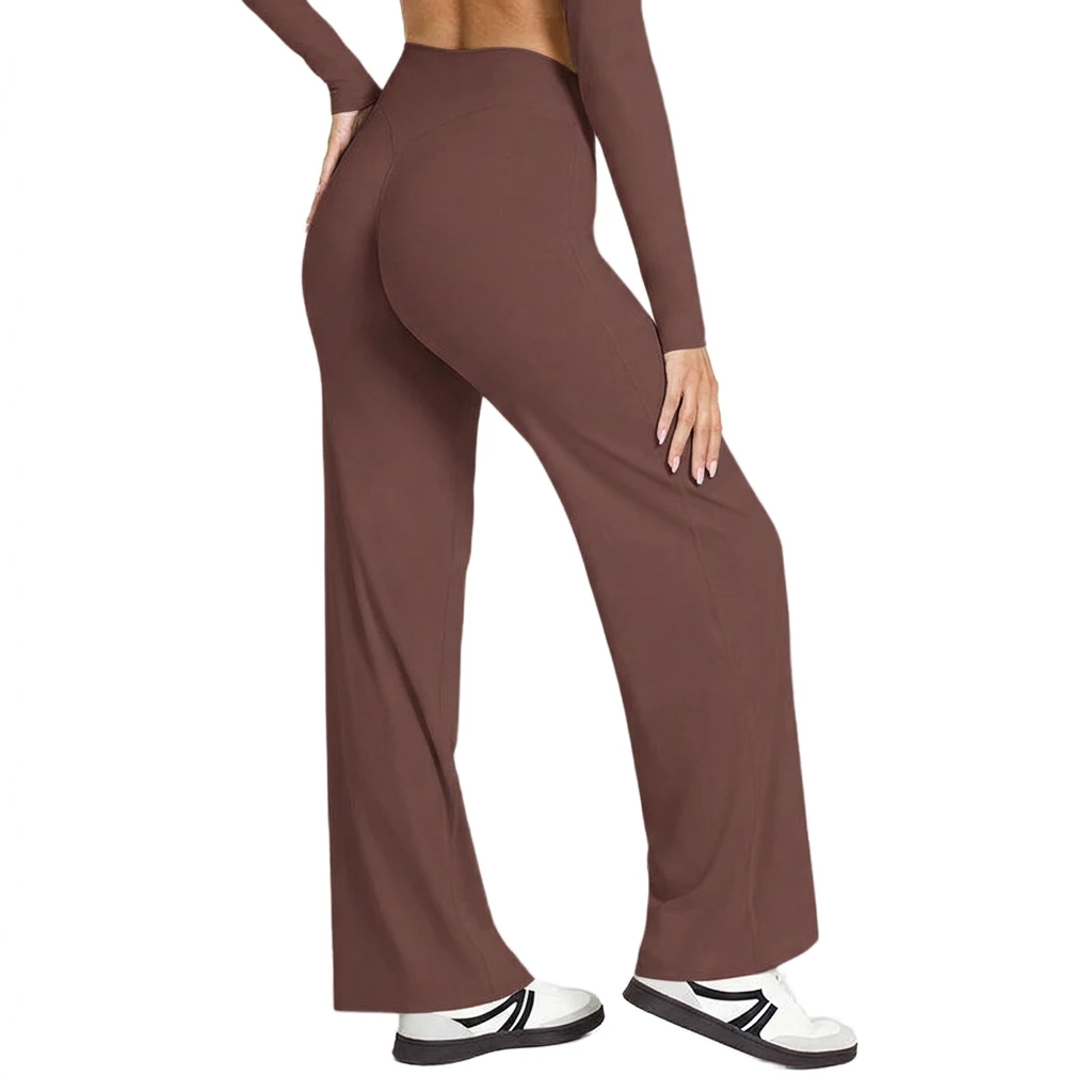 High-Waisted Plus Size Lightweight Four-Way Stretch Spandex Ankle-Length Solid Yoga Pants-Eco-Friendly Breathable