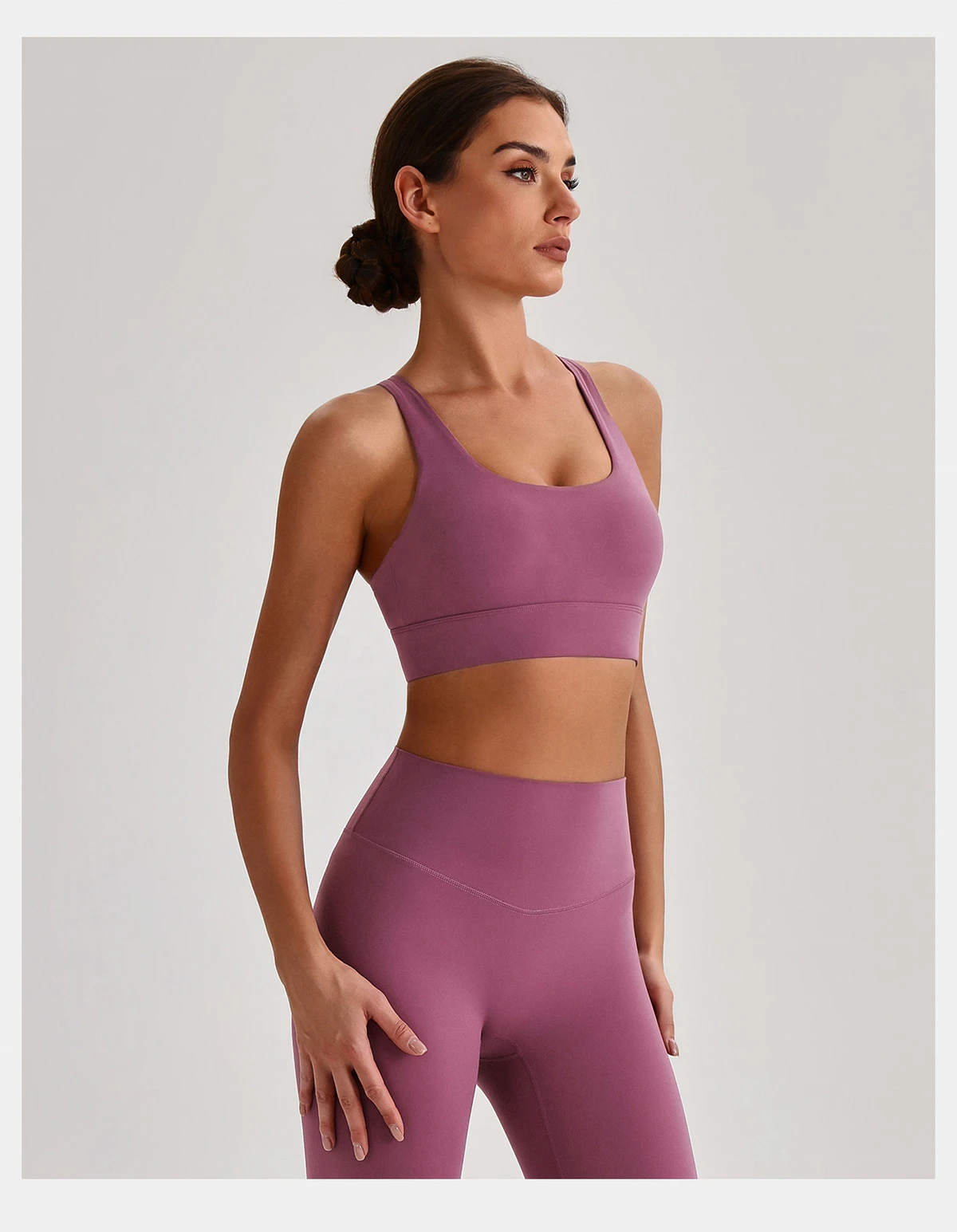 Custom Yoga Top Gym Running Sports Breathable U Neck Breathable Bra for Women Fitness