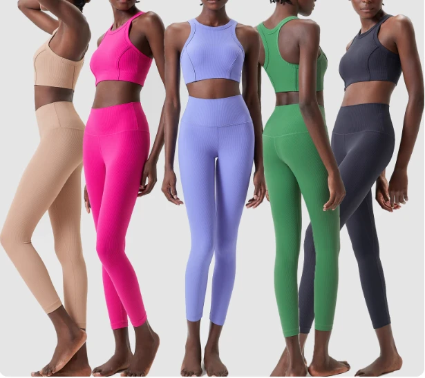 Active Wear New Design High Quality 2PCS Plus Size Yoga Sets Women Gym Fitness Activewear Breathable Eco-Friendly