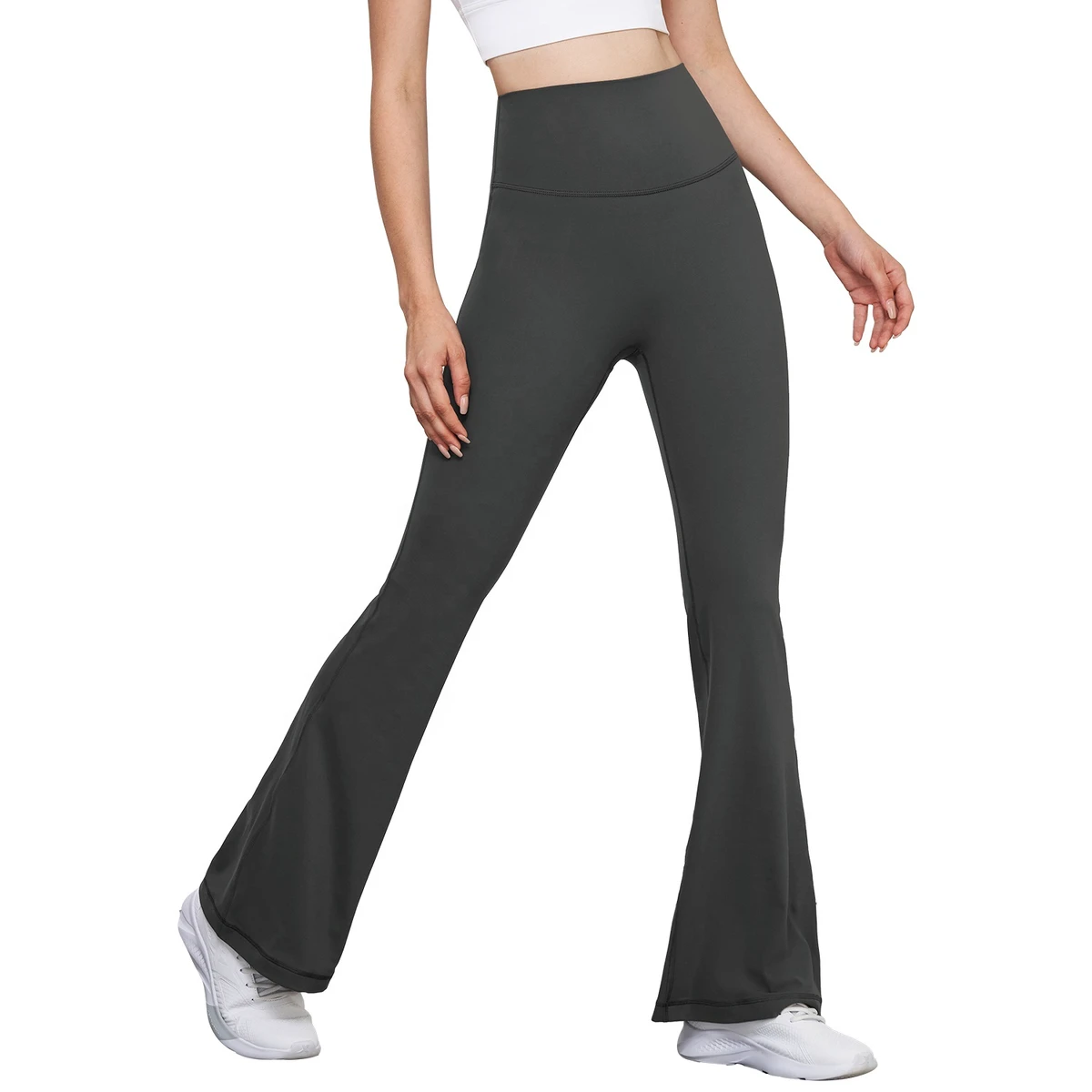 High Waist Flared Leggings Ladies Quick Dry Fitness Yoga Tight Pants Breathable Wholesale