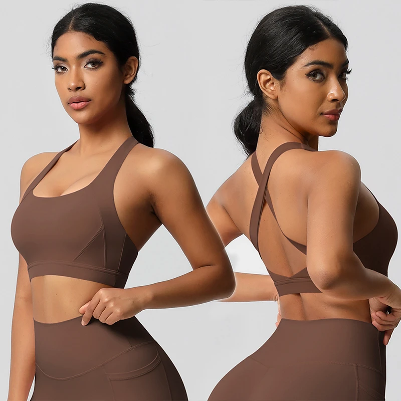 Shockproof & Anti-Sagging Breathable Seamless High Support Sports Bra for Women Lift & Shape Fitness Bra Running & Yoga Tank Top