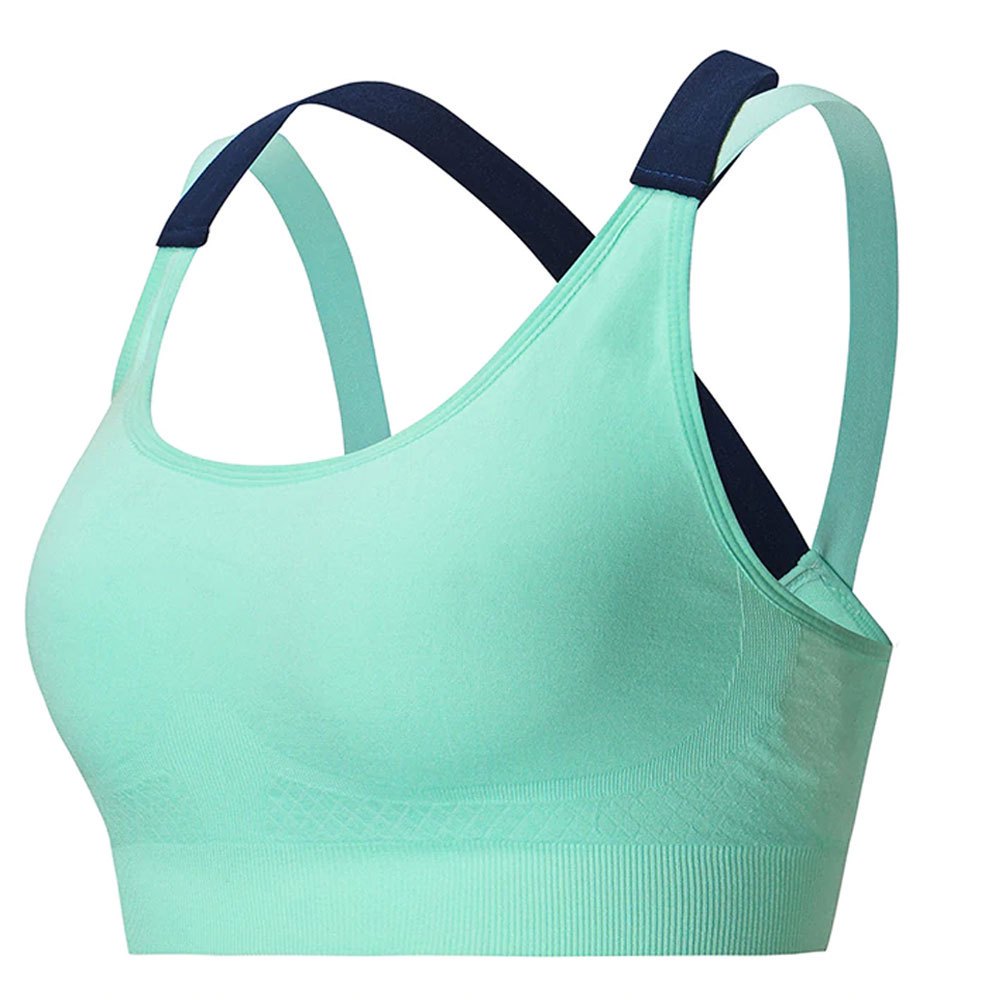 High for Women Sports Bra Padded Adjustable Straps Seamless Breathable Mesh Front Plus Size Yoga Running Gym Fitness Workout