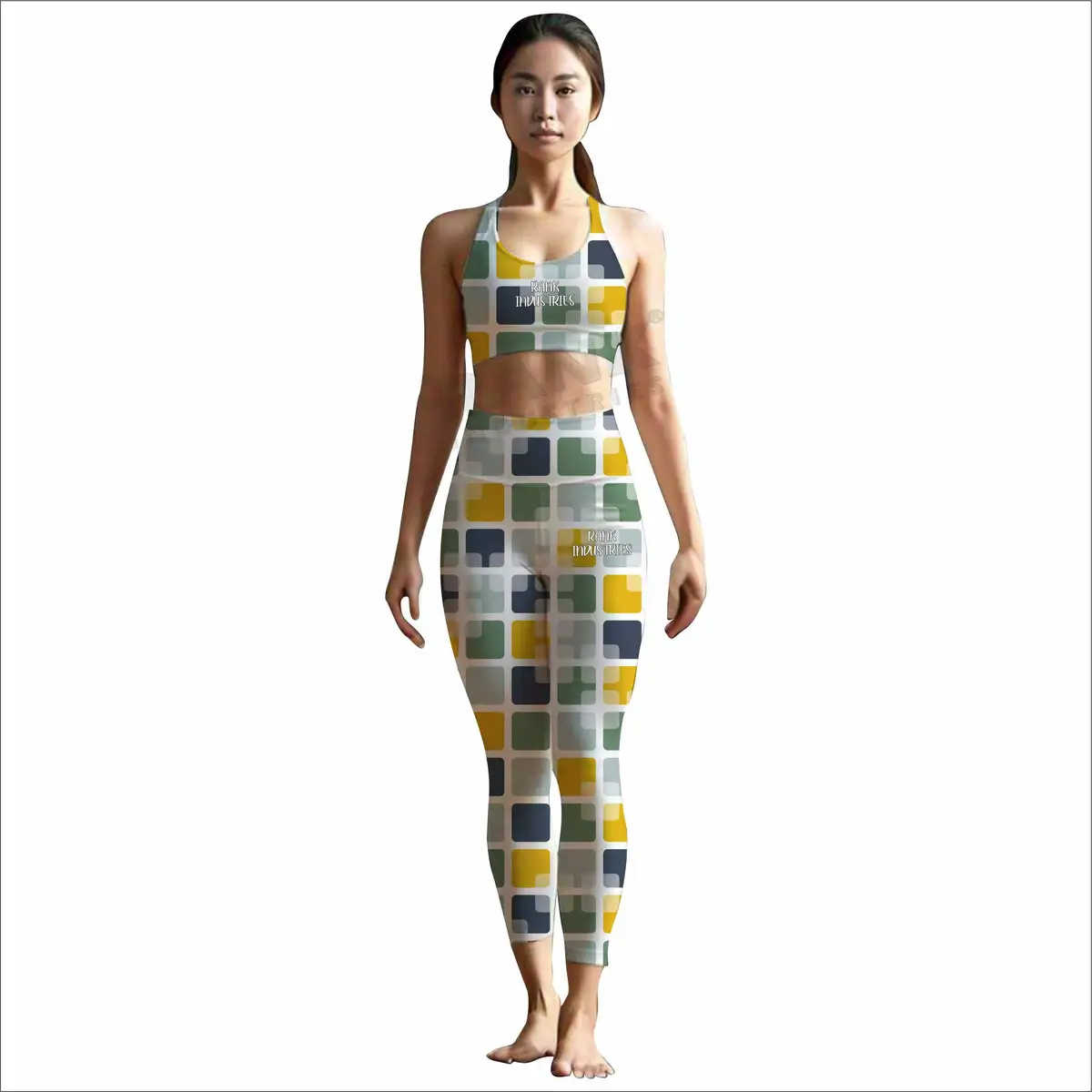 High Waisted Leggings And Matching Sports Bra Yoga Sets For Women Activewear Women Gym Yoga Sets