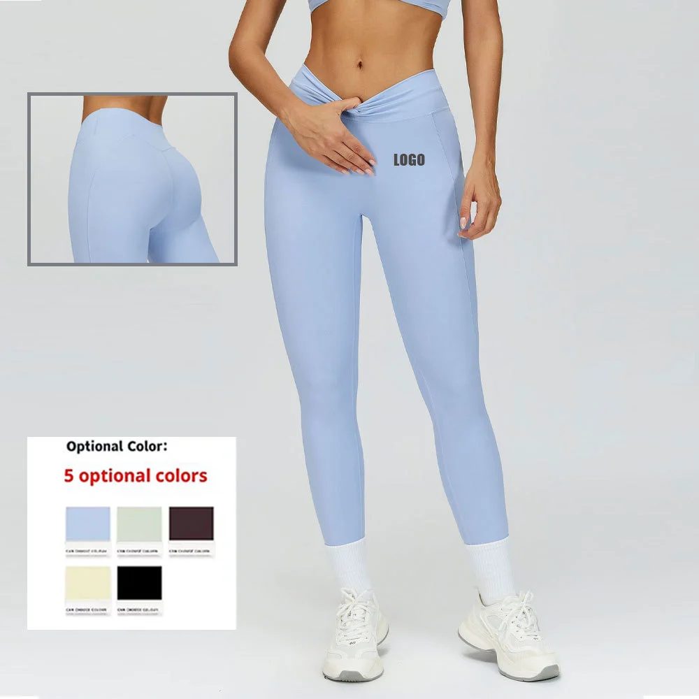 Custom High Waist Quick Drying Hip Lifting Yoga Legging Push Up Mujer Women Gym Sports Fitness Leggings Women'S Yoga Leggings