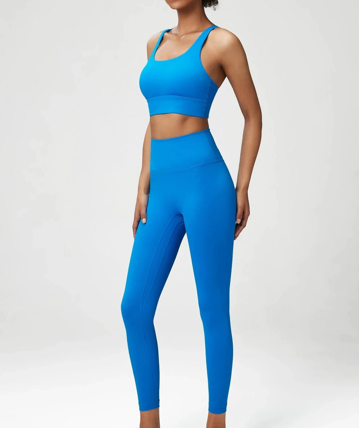 Custom Women's Eco-Friendly Breathable Seamless Yoga Set 2-Piece Gym Sportswear Front Logo Fitness Plus Size Workout Tops