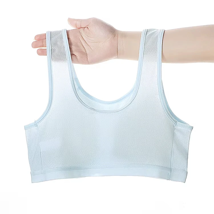 Custom Girl's Underwear 888#Wholesale Big Girls Training Bras Wireless Light Padded Sports Halter Vest Teens Bra Girls