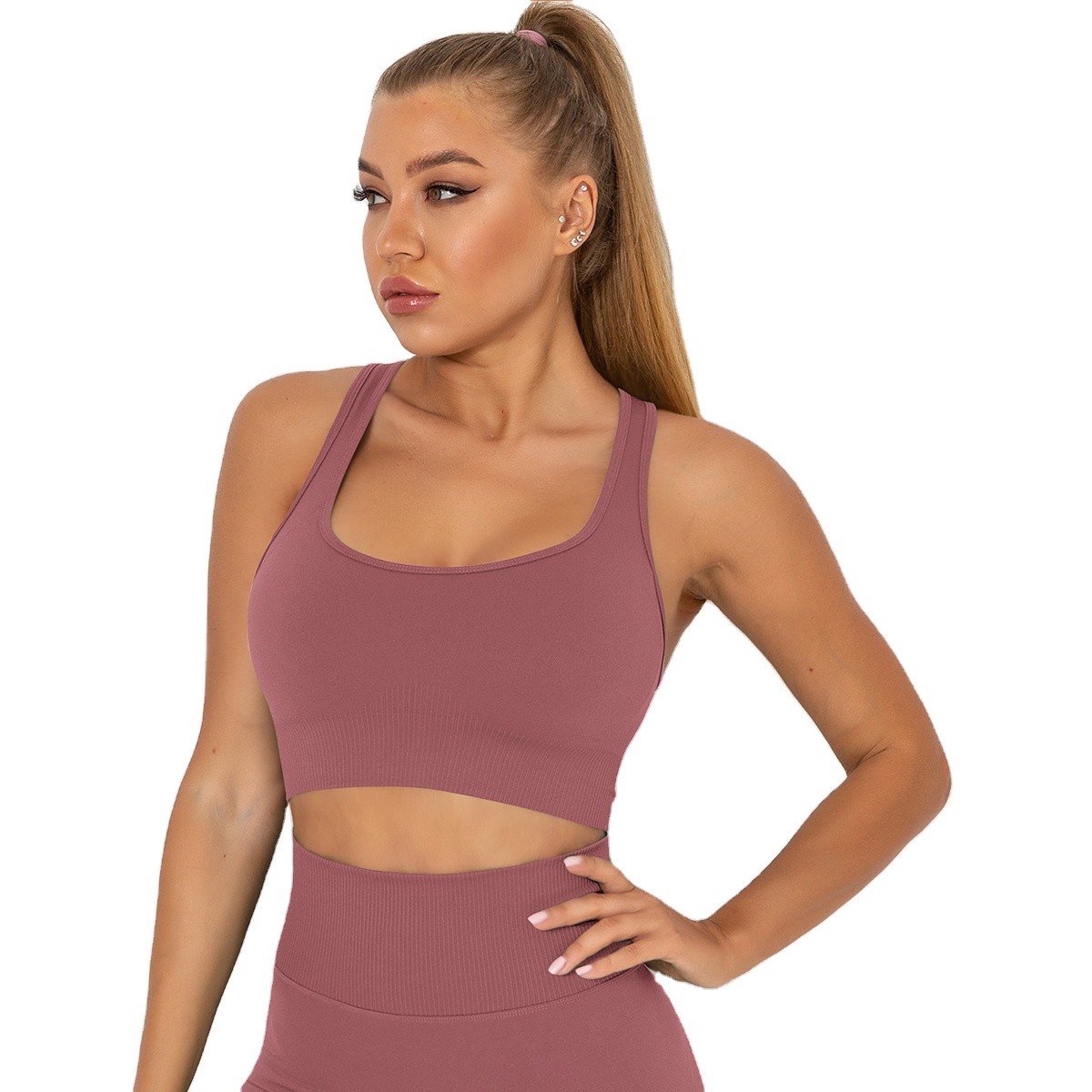 Professional Manufacturers' Women's High Support Sports Bra Unique Comfortable Style Front Breathable Yoga Fitness Gym Wear
