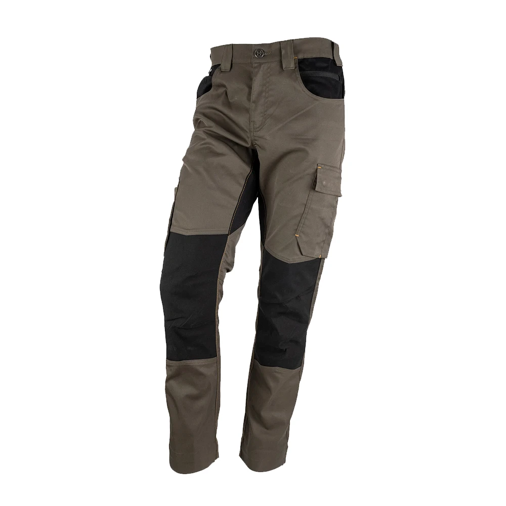 Women's Trendy Mid Waist Cargo Pants with Pockets Elastic Drawstring Breathable Quick Dry Denim 100% Cotton Casual Style Ronpex