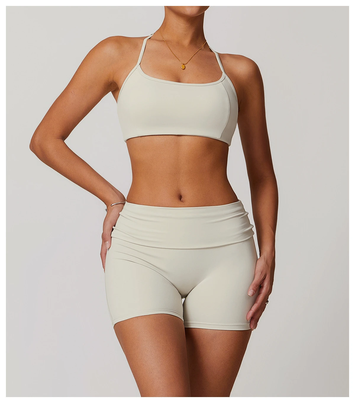 Custom Solid Sports Bra Halter Quick Dry Lightweight Breathable Gym Fitness Top Spandex Adults Running