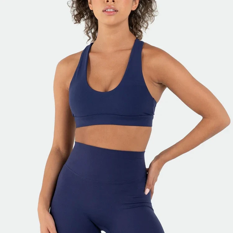 Wholesale Custom Logo Women High Sport Sport Bra 4-Way Stretch Sports Bra for Women