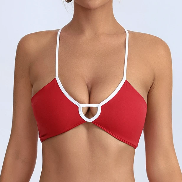 Adjustable Straps Lightweight Sports Bra with Removable Pads-Yoga Top for Women Spring Season