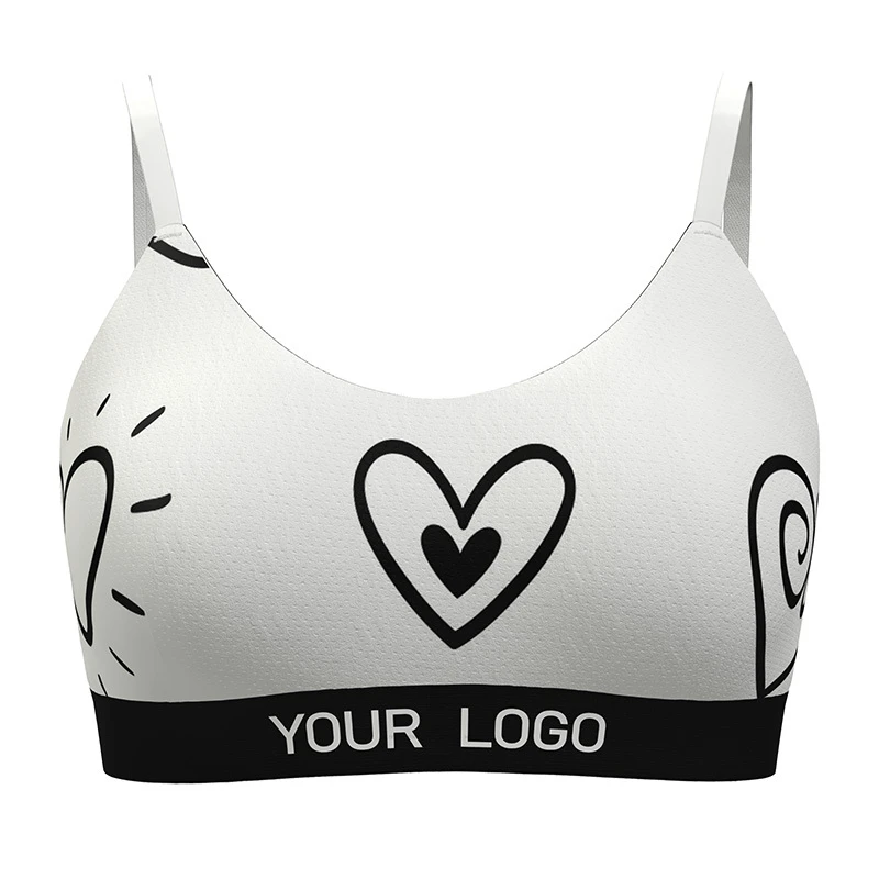 Custom Wholesale Breathable Women Sports Bra New Sublimation Design Quick Dry Fitness Yoga Gym Support Sports Bra