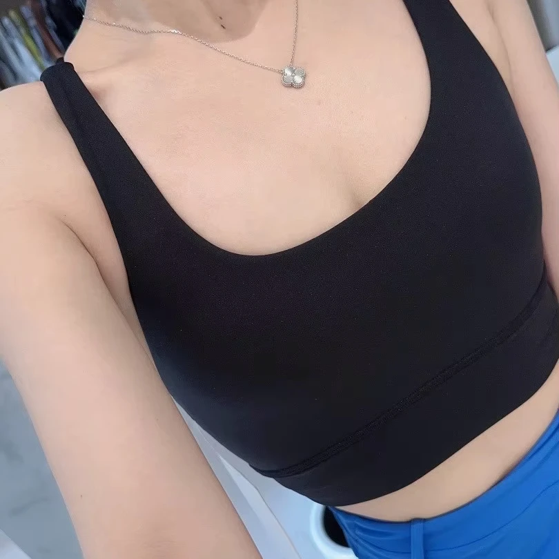 D5 Cross Back Sports Underwear Women's Autumn/Winter New Medium Intensity Yoga Fitness Thin Shoulder Strap Sports Bra