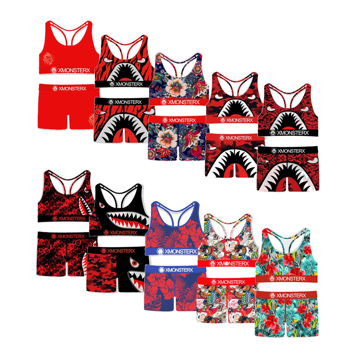 Eth Custom Logo Printed Ethica Sports Bra Sets Quick Dry High Quality Plus Size Sports Set Set Women
